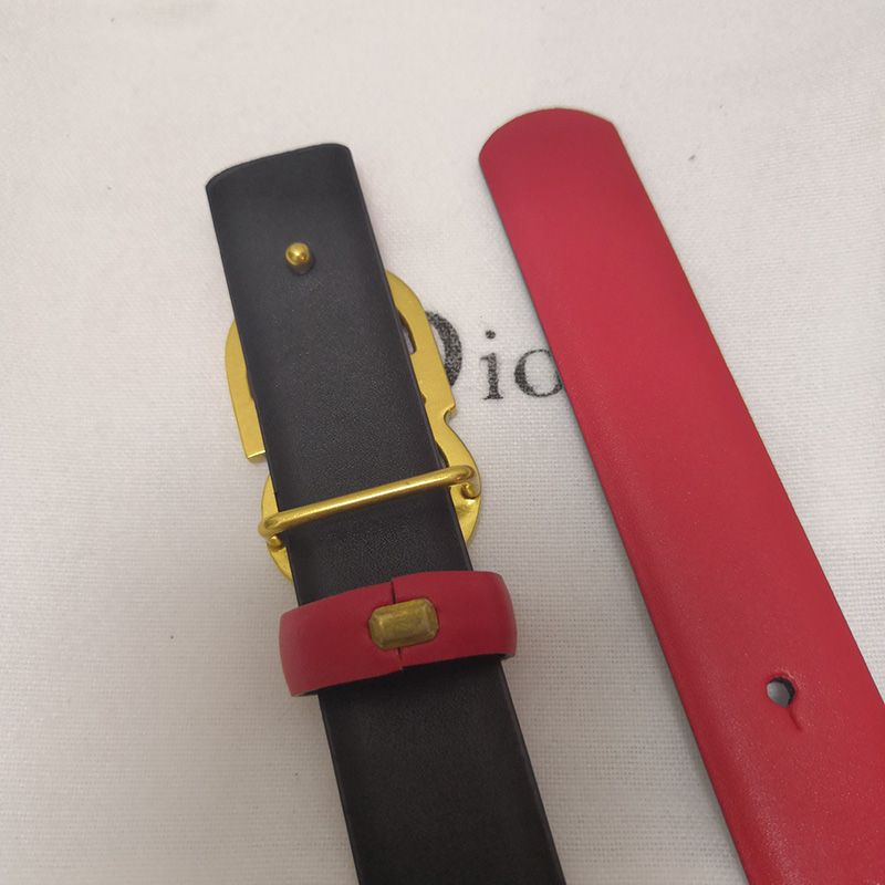 Dior CD Belt Patent Calfskin Red Hot Sale