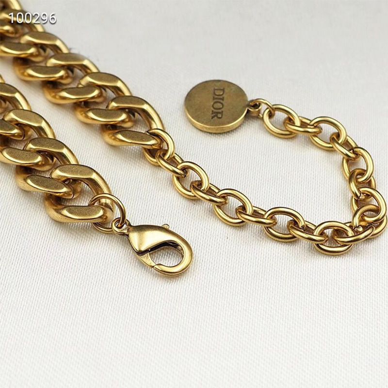 Hot Dior CD Chain Bracelet Gold