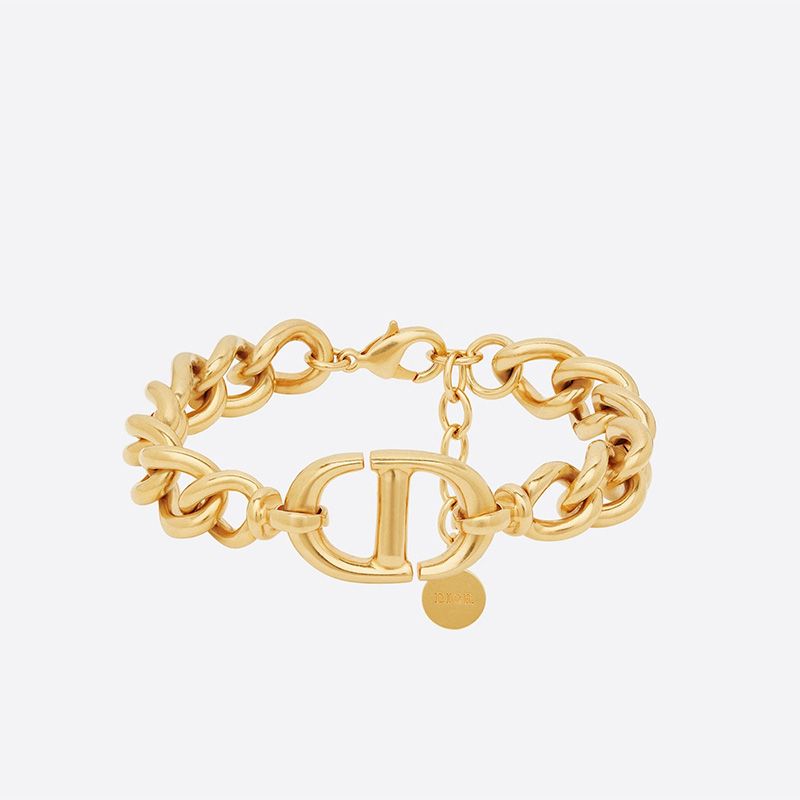 Dior CD Navy Bracelet Metal Gold Hot Sale