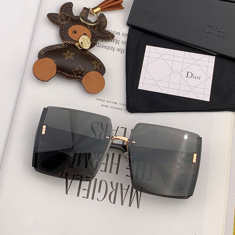 Dior CD1000 Square Sunglasses In Black Hot Sale