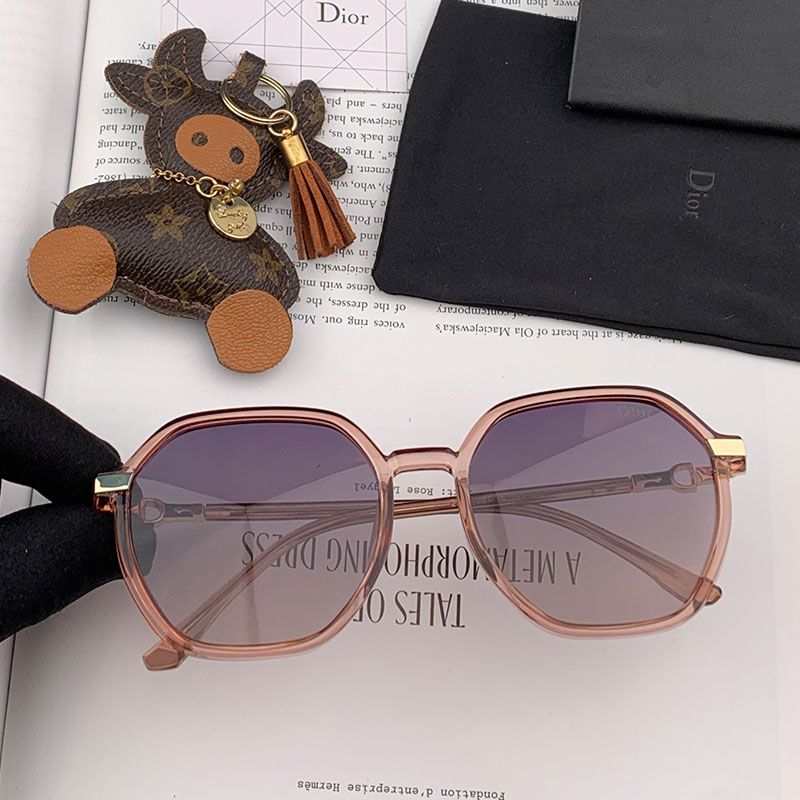 Dior CD1032 Round Sunglasses In Pink Hot Sale