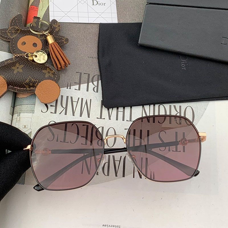 Dior CD2802 Square Sunglasses In Coffee Hot Sale