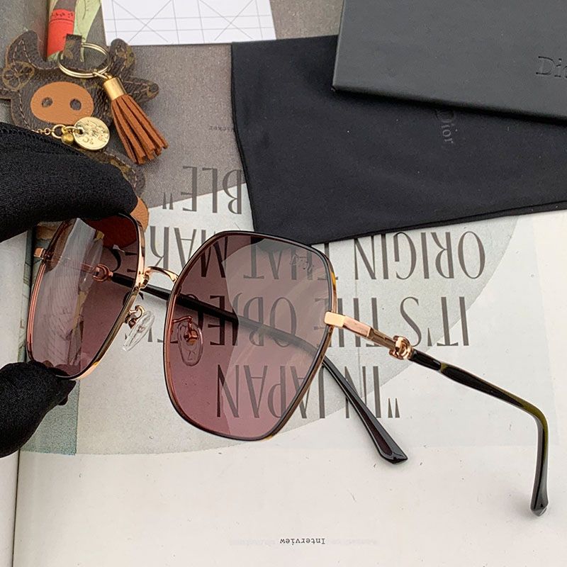 Dior CD2802 Square Sunglasses In Coffee Hot Sale