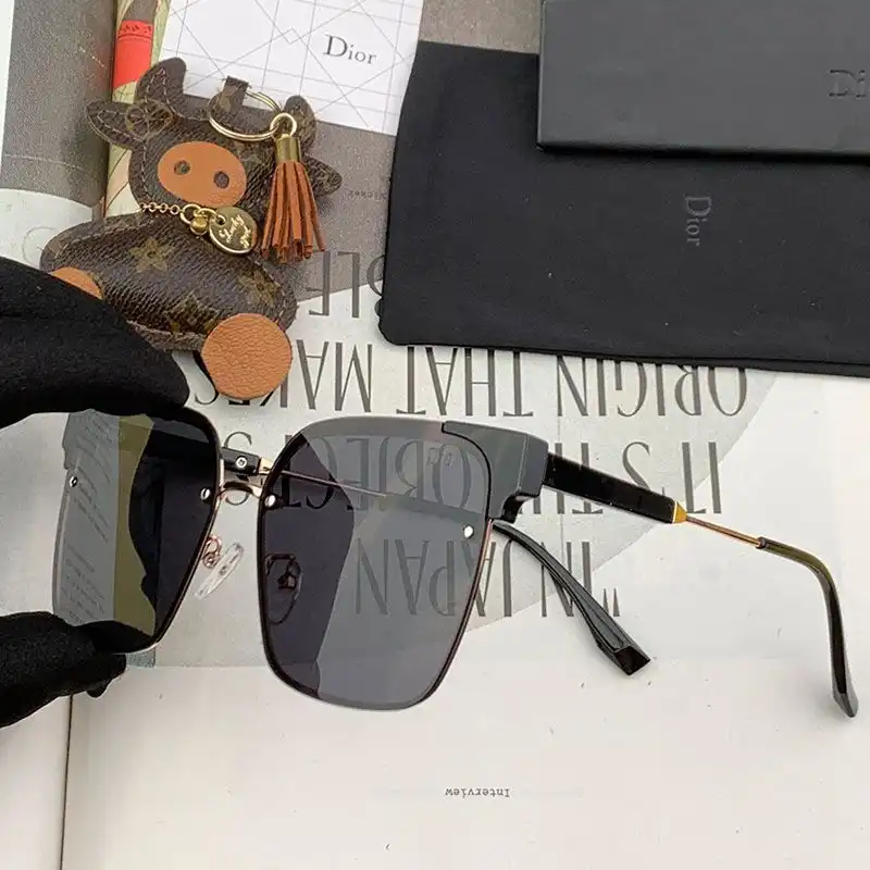 Affordable Hot Dior CD5773 Shaded Square Sunglasses In Black