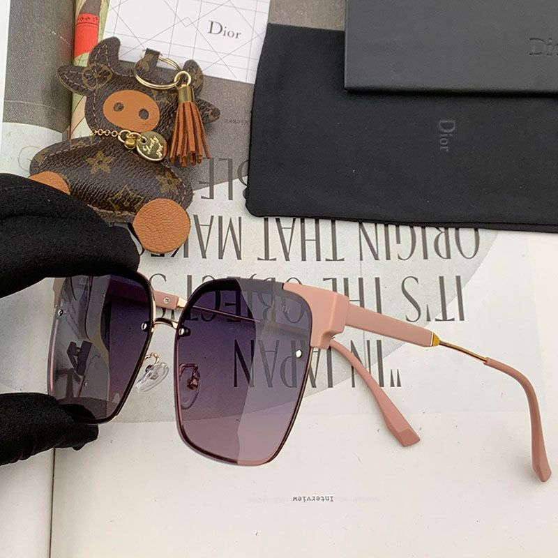 Dior CD5773 Shaded Square Sunglasses In Pink Hot Sale