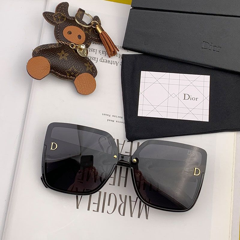 Dior CD8395 Square Sunglasses In Black Hot Sale