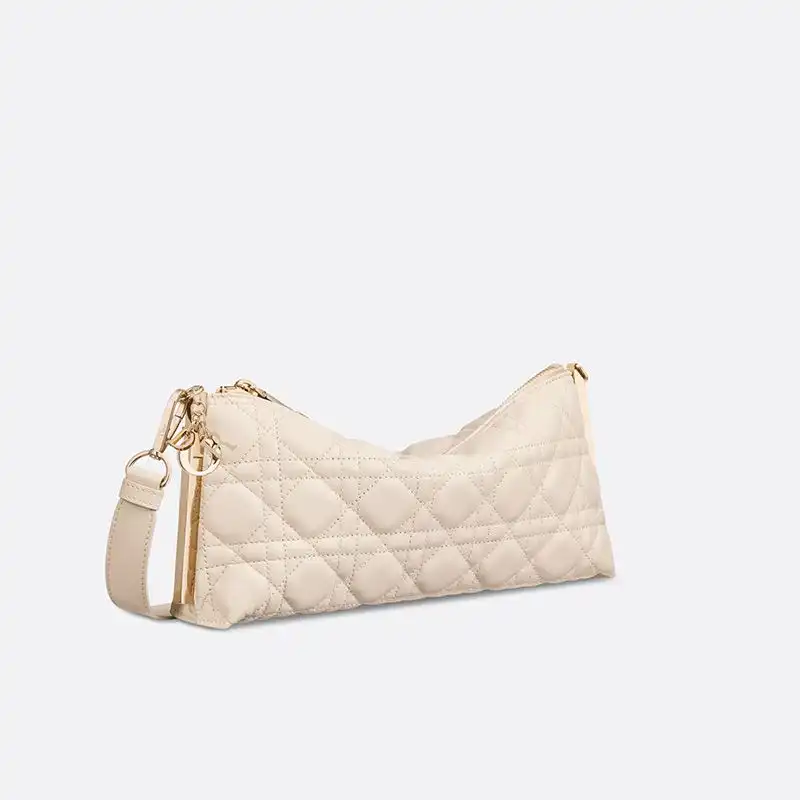 Cheap Dior Club Bag Cannage Lambskin Beige