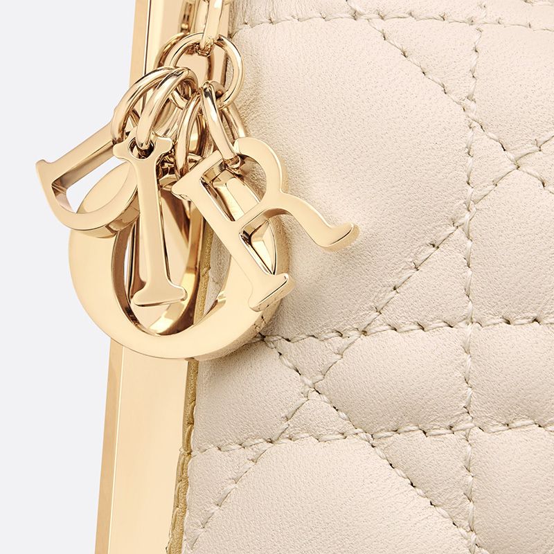 Dior Club Bag Cannage Lambskin Beige Hot Sale