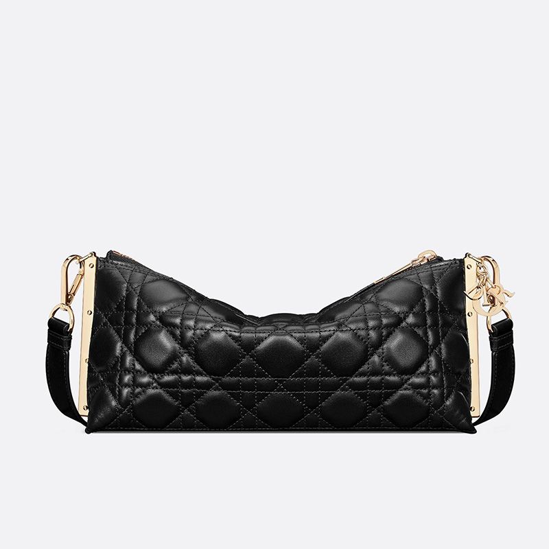 Hot Dior Club Bag Cannage Lambskin Black