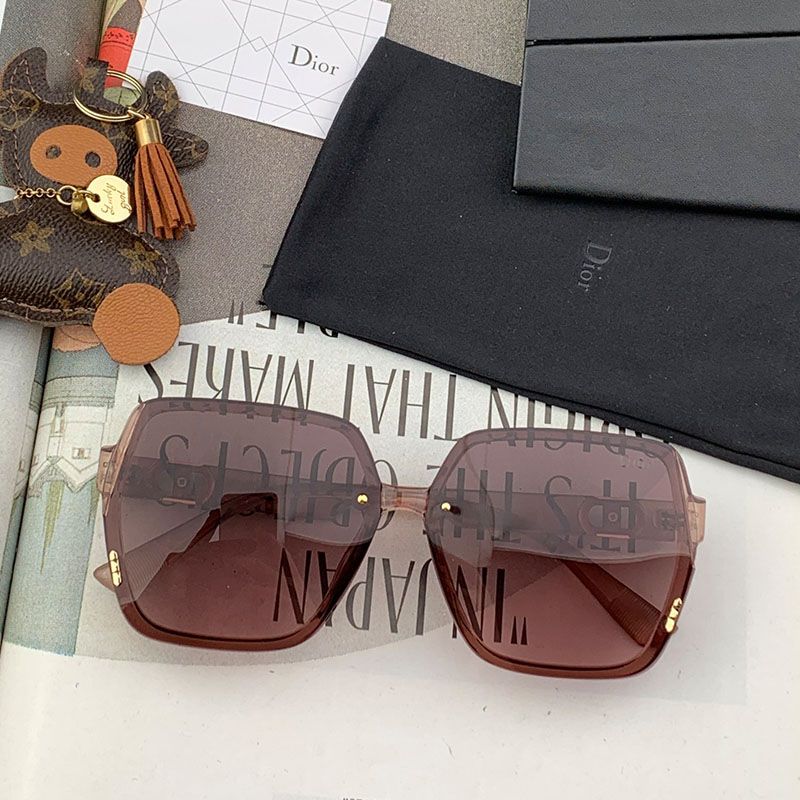 Dior D2122 Square Sunglasses In Brown Hot Sale