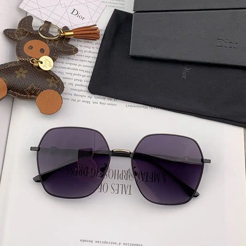 Hot Dior D2701 Square Sunglasses In Black