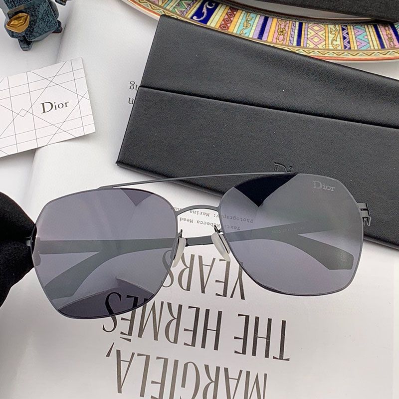 Dior D49990 Pilot Sunglasses In Black Hot Sale