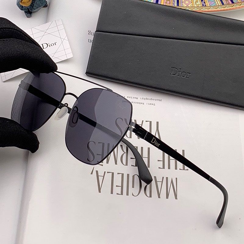 Hot Dior D49990 Pilot Sunglasses In Black