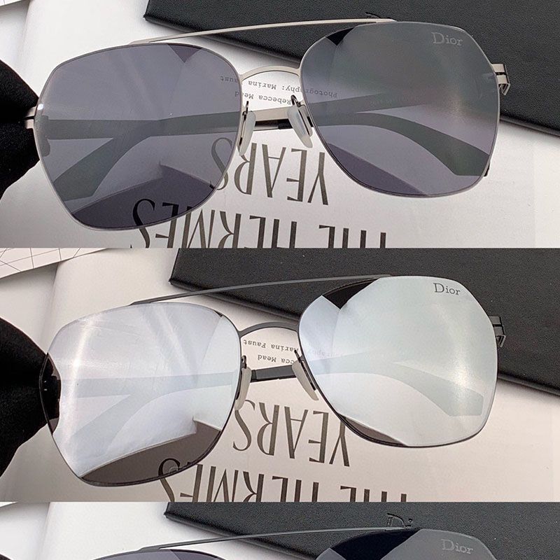 Dior D49990 Pilot Sunglasses In Grey Hot Sale