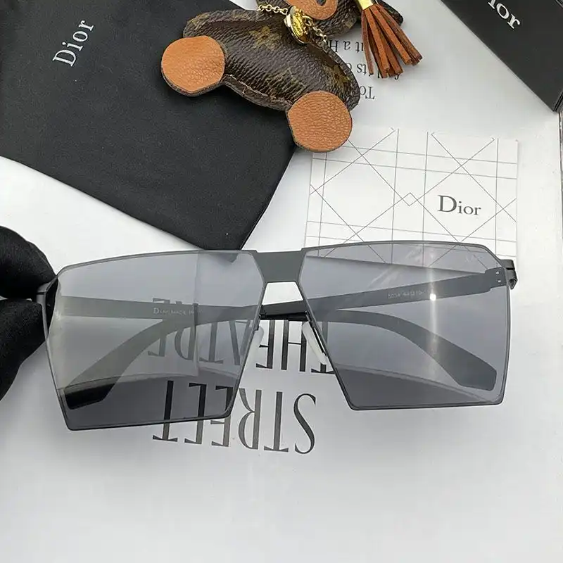 Hot Dior D5543 Oversized Square Sunglasses In Grey