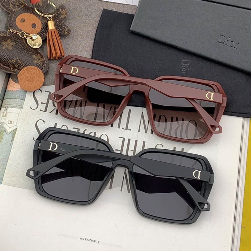 Dior D7732 Square Sunglasses In Burgundy Hot Sale