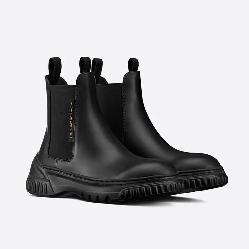 Hot Dior D-Racer Ankle Boots Women Calfskin Black