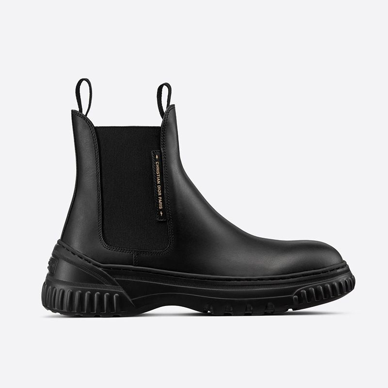 Hot Dior D-Racer Ankle Boots Women Calfskin Black