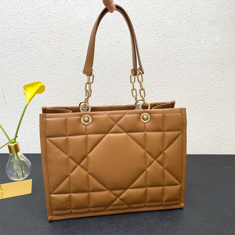 Dior Essential Tote Archicannage Calfskin Brown Hot Sale