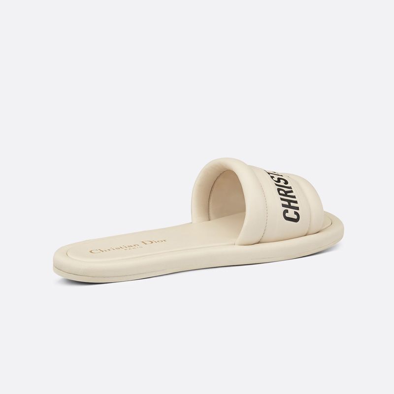 Dior Every-D Slides Women Lambskin White Hot Sale