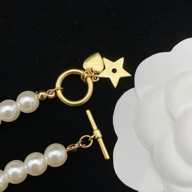 Affordable Hot J'Adior Choker, Antique Gold-Finish Metal With White Resin Pearls White