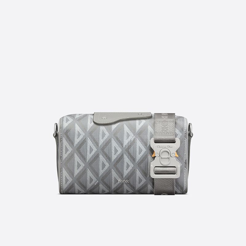 Dior Lingot 22 Bag CD Diamond Motif Canvas Grey Hot Sale