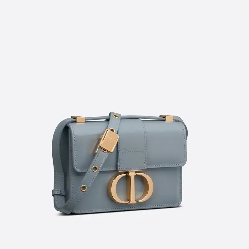 Cheap Dior Micro 30 Montaigne Bag Box Calfskin Sky Blue Luxury