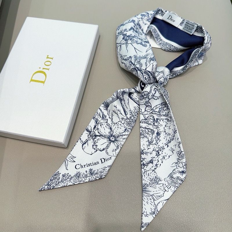 Dior Mitzah Twill Toile de Jouy Voyage Motif Silk Blue Hot Sale