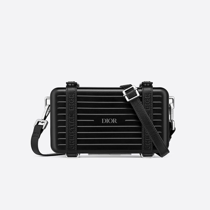 Hot Dior x Rimowa Personal Clutch Aluminum Black