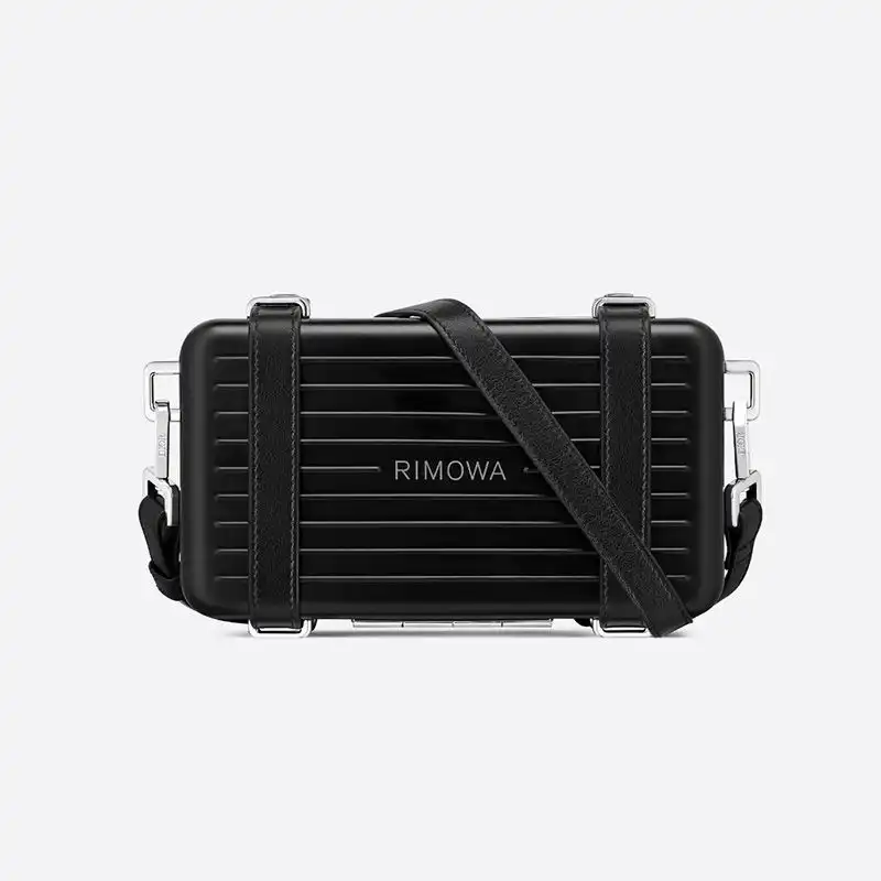 Cheap Hot Dior x Rimowa Personal Clutch Aluminum Black