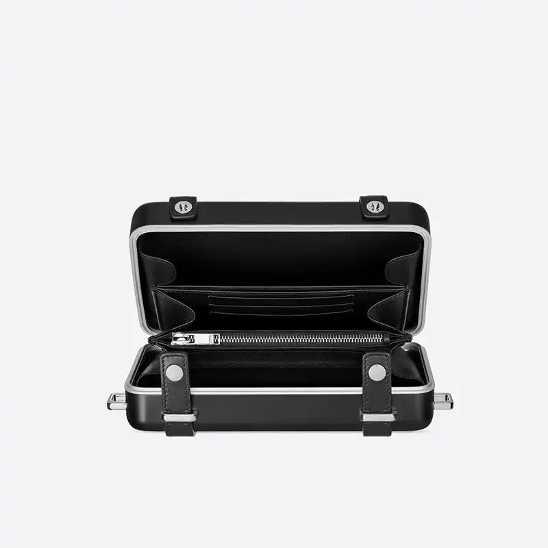 Cheap Hot Dior x Rimowa Personal Clutch Aluminum Black