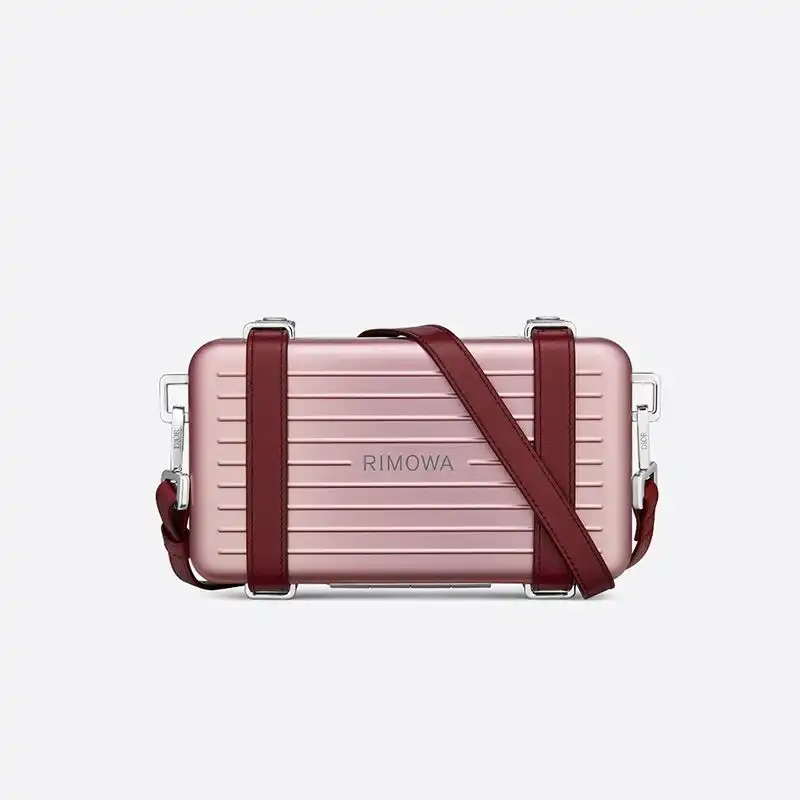 Affordable Hot Dior x Rimowa Personal Clutch Aluminum Pink