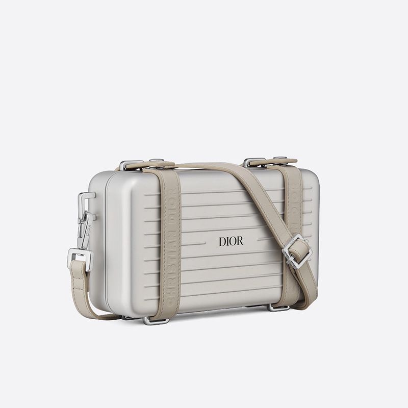 Hot Dior x Rimowa Personal Clutch Aluminum Silver