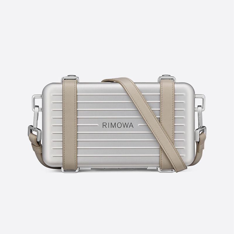 Hot Dior x Rimowa Personal Clutch Aluminum Silver