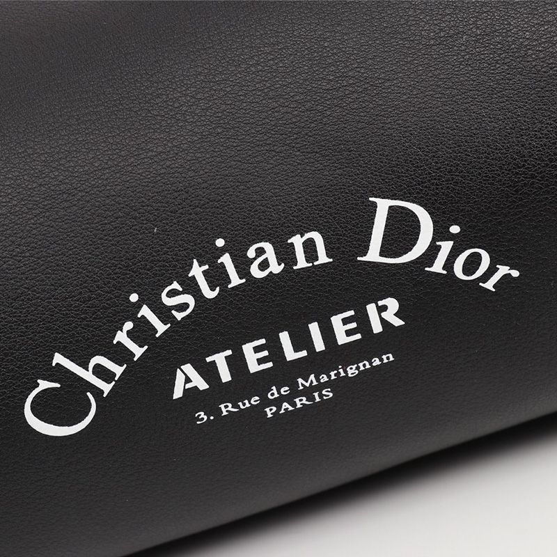 Dior Roller Messenger Atelier Grained Calfskin Black