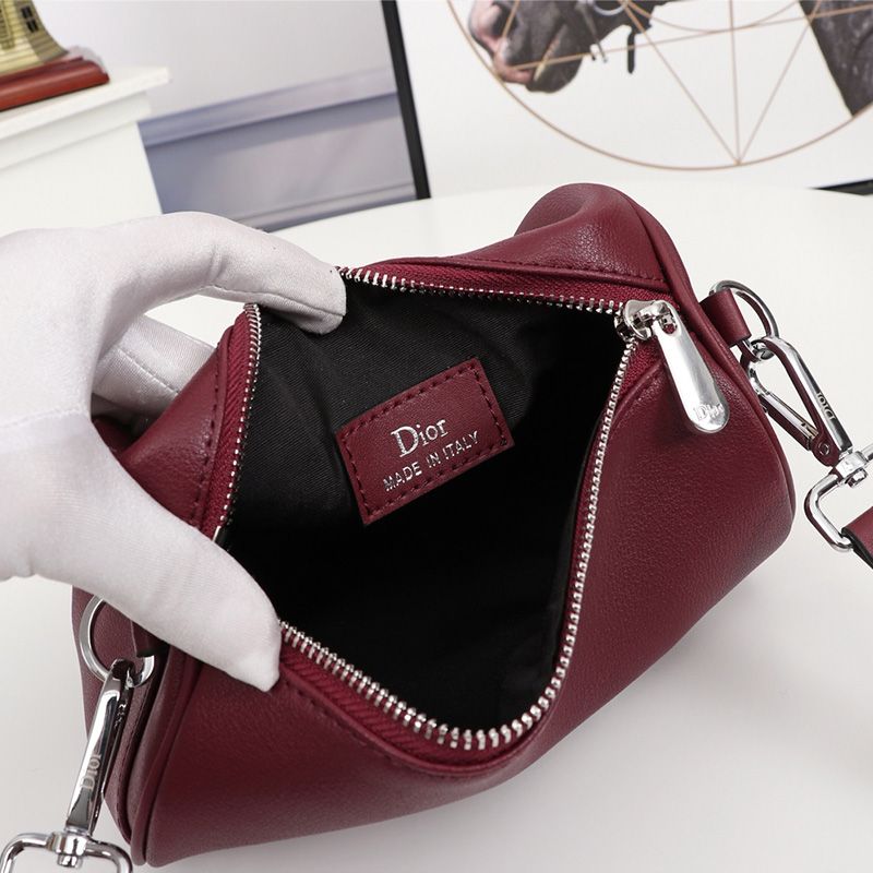 Hot Dior Roller Messenger Atelier Grained Calfskin Red