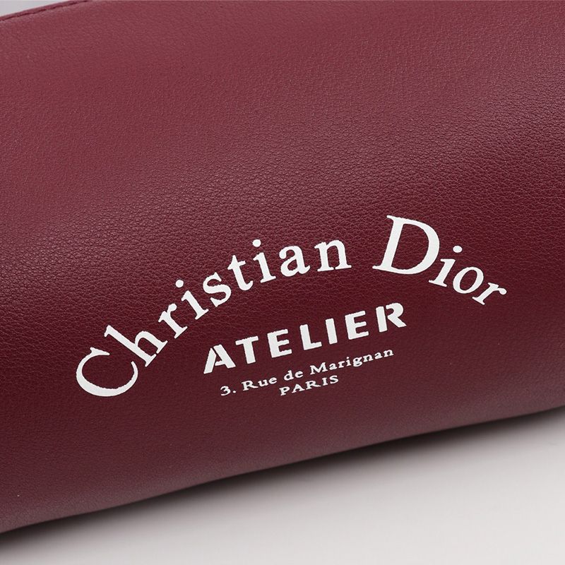 Hot Dior Roller Messenger Atelier Grained Calfskin Red