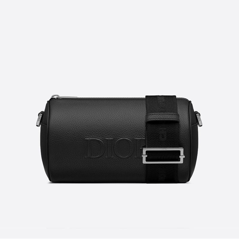 Dior Roller Messenger Grained Calfskin Black Hot Sale