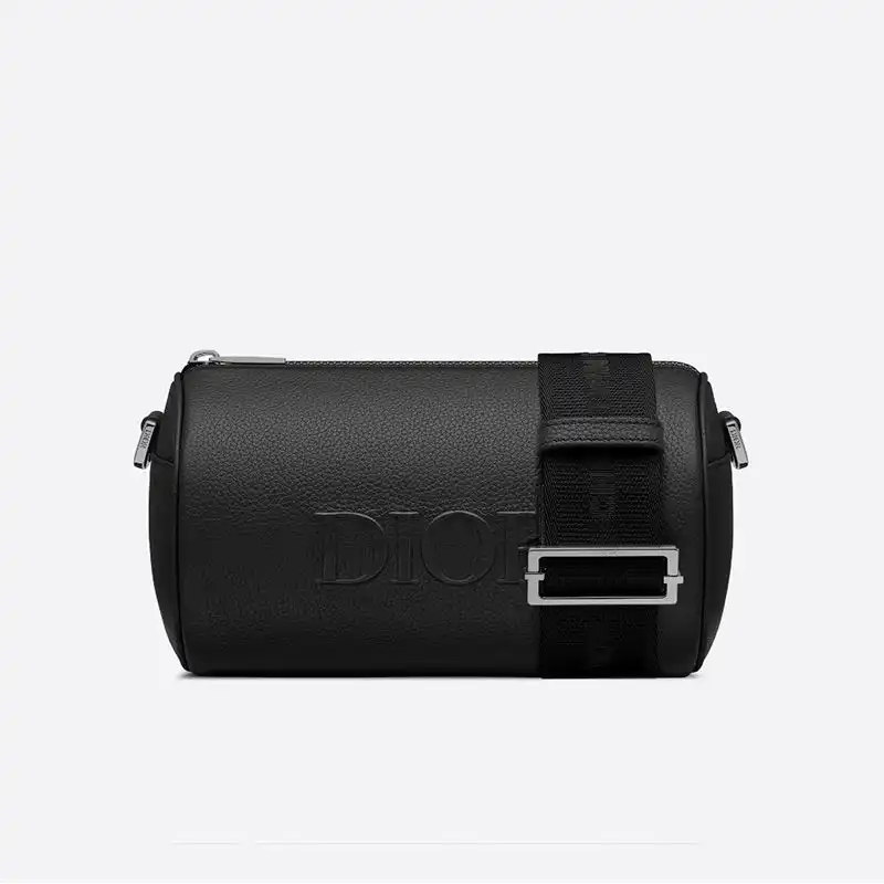 Dior Roller Messenger Grained Calfskin Black Luxury