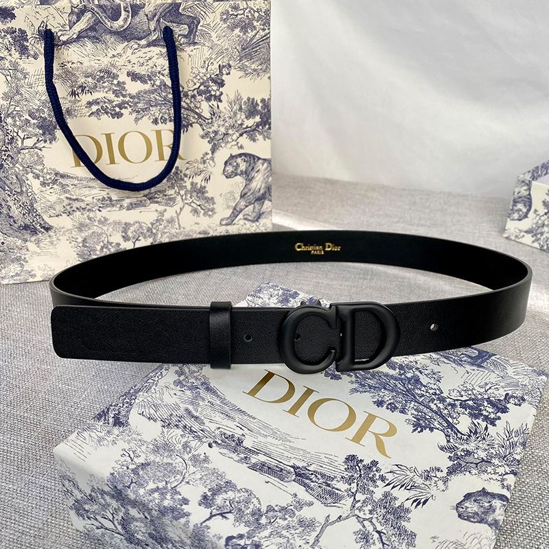 Dior Saddle Belt Matte Calfskin Black Hot Sale