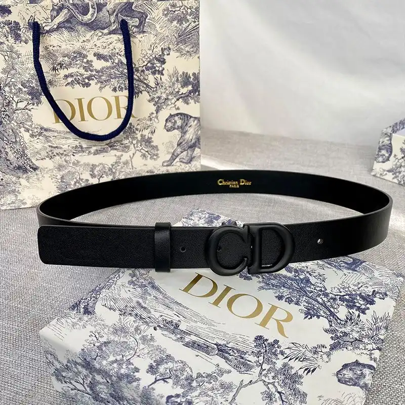 Hot Dior Saddle Belt Matte Calfskin Black