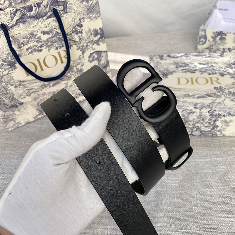 Dior Saddle Belt Matte Calfskin Black Hot Sale