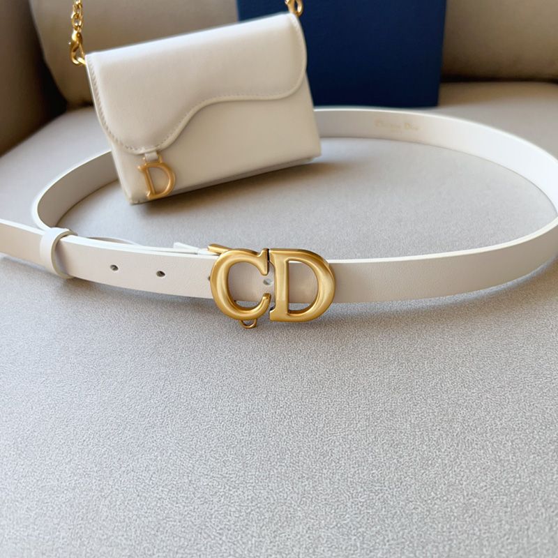 Dior Saddle Removable Pouch Belt 20MM Ultrasoft Calfskin White Hot Sale