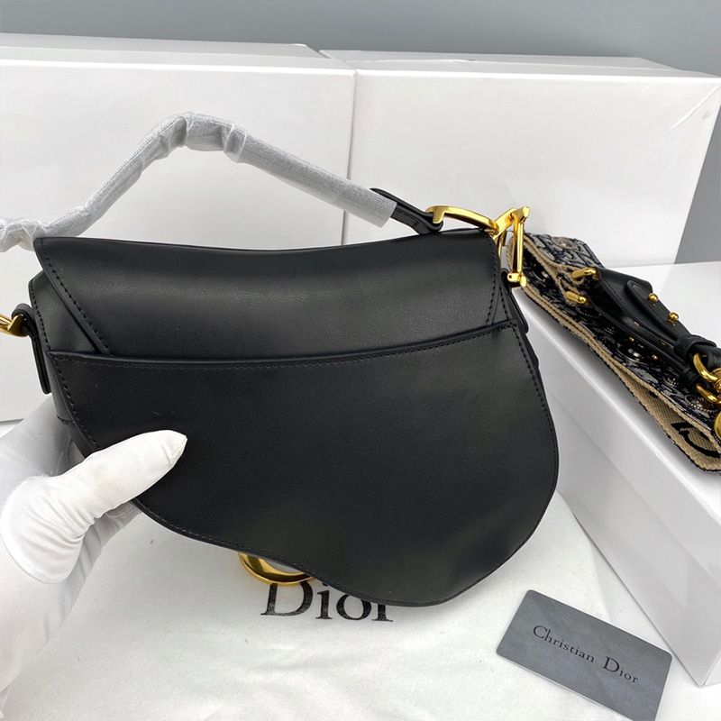 Dior Saddle Bag Smooth Calfskin Black Hot Sale