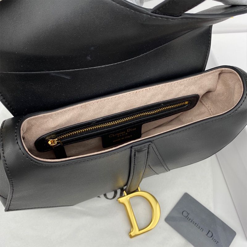 Dior Saddle Bag Smooth Calfskin Black Hot Sale