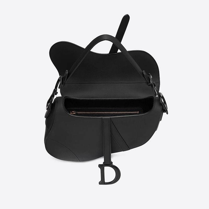 Dior Saddle Bag Ultramatte Calfskin Black Hot Sale