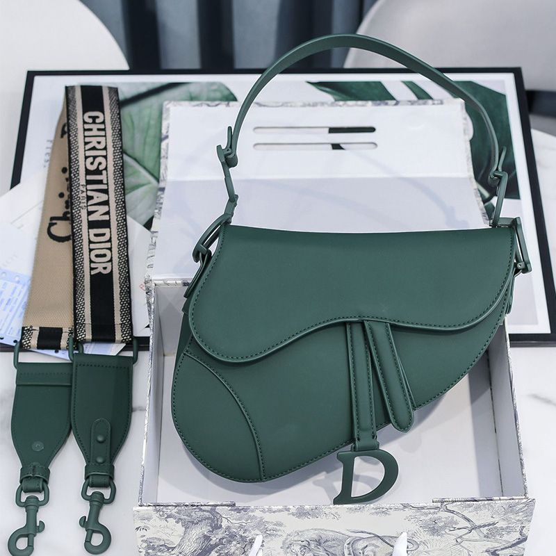 Dior Saddle Bag Ultramatte Calfskin Green Hot Sale