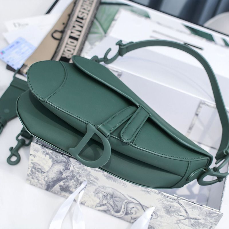 Dior Saddle Bag Ultramatte Calfskin Green Hot Sale