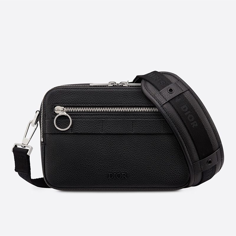 Dior Safari Messenger Grained Calfskin Black Hot Sale