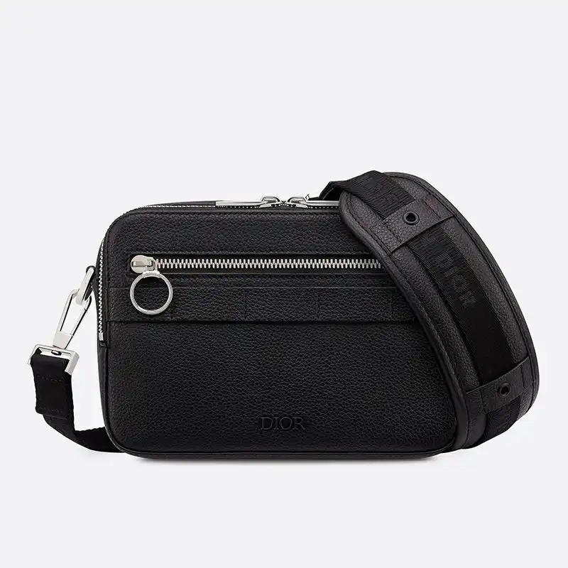 Dior Safari Messenger Grained Calfskin Black Luxury